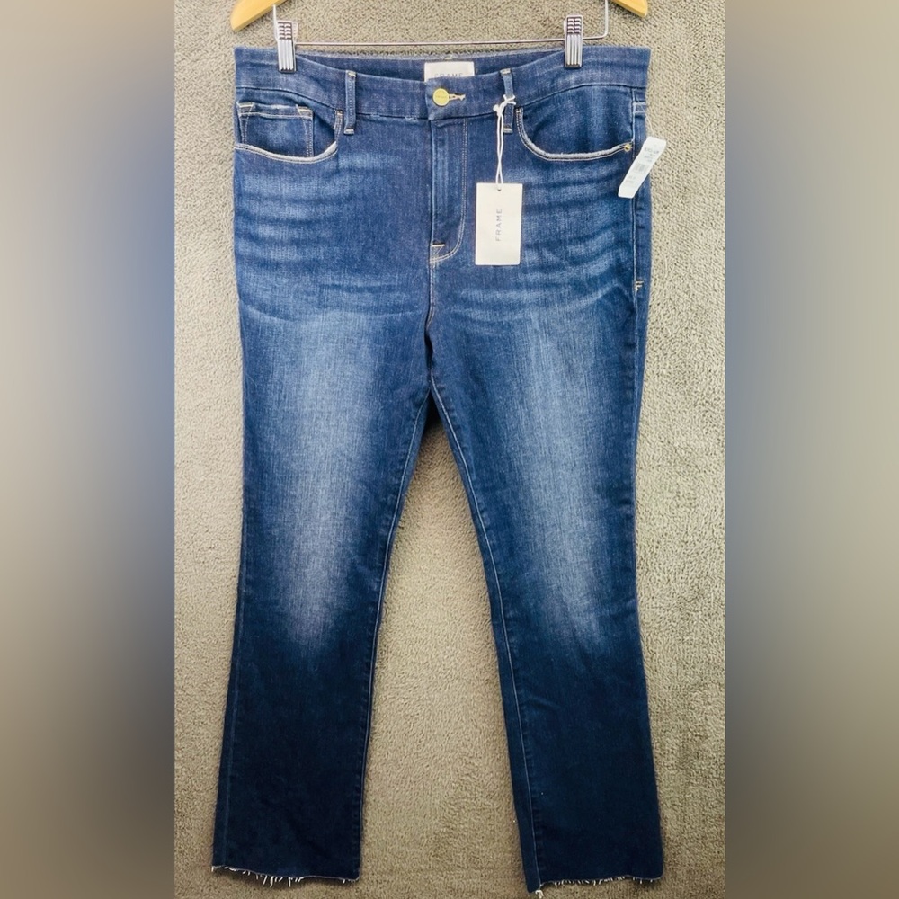 Frame Le Mini Boot Denim Women's Blue Jeans LMBRA793 HABA